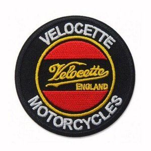 Velocette Embroidered Iron-On Sew-On Patch